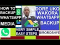 Whatsapp tips: Uko wabika kuri email media za whatsapp | How to Backup WhatsApp messages.