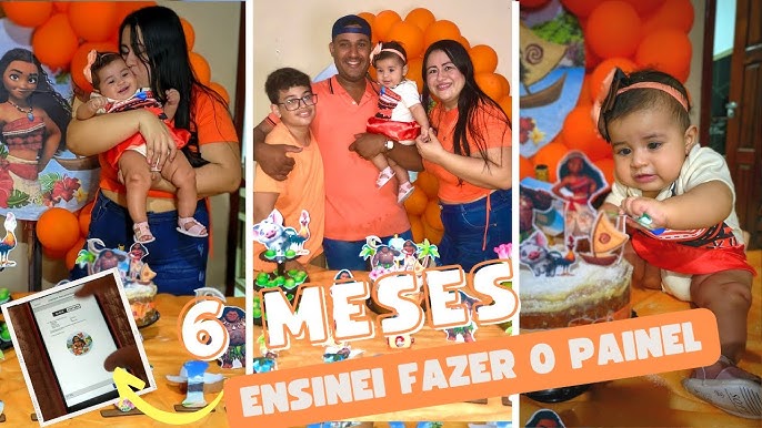 MESVERSARIO Alana 3 meses - tema MOANA baby