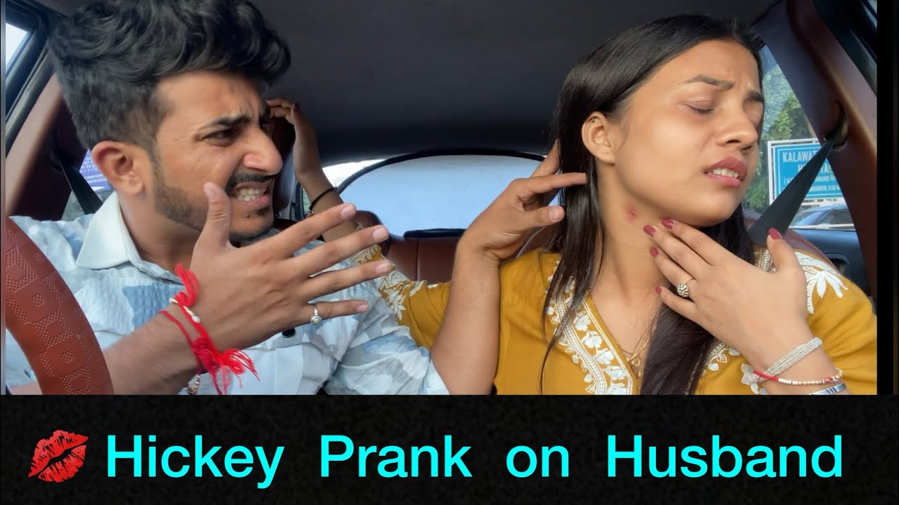 Hickey prank on husband | Love bite prank | 💋 hickey prank