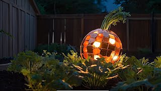 Story: Carrots and Disco Balls in a Garden at Night