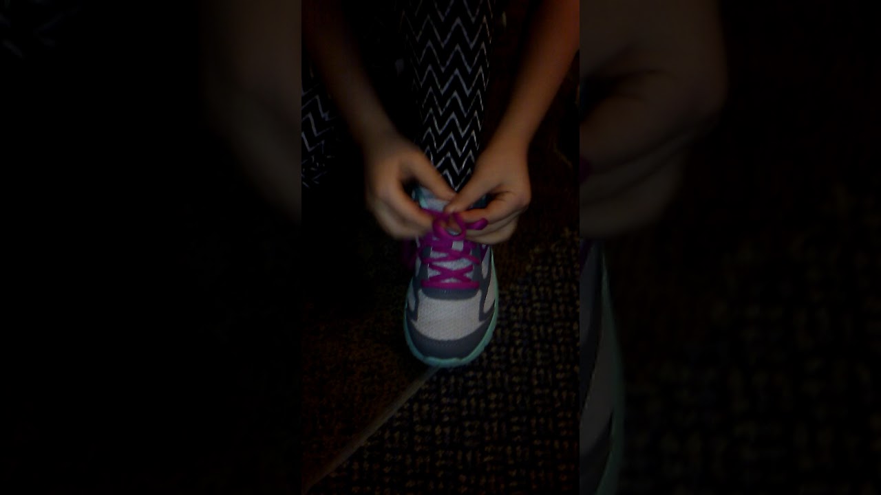 Watch how fast she can tie her shoe... YouTube