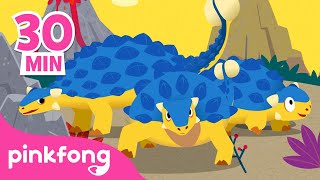 Ankylosaurus dan lain-lain | Kumpulan Lagu & Kartun dinosaurus | Pinkfong & Baby Shark