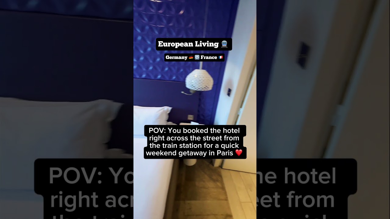 Quick weekend getaway 🚆 The intercity express fast train from Kaiserslautern Germany to Paris France