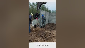 Precast wall panel installation process #goodtool #short #viral
