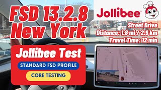 Tesla FSD Supervised v13.2.8 Jollibee Test | STANDARD FSD Driving Profile