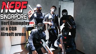 Nerf Gameplay Playing At A Cqb Airsoft Arena?