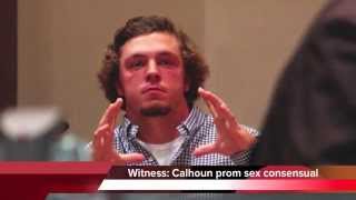 Calhoun rape was consensual, prom witness says