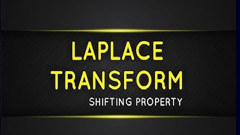 Shifting Property-Laplace Transform|GYMAT101 Group B&C|KTU S1 module3 |MAT102  S2 Module 4|Part 3