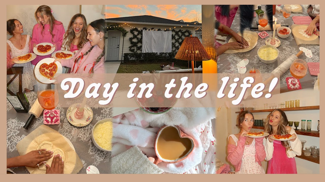 DAYS IN THE LIFE | celebrating Valentine's Day, girls night, & cozy moments at home!