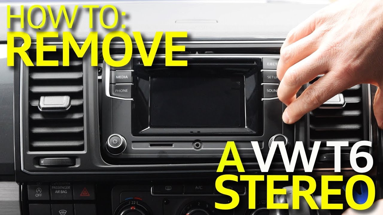 How To Remove The Stereo On VW Transporter T6, Caravelle & California -  YouTube