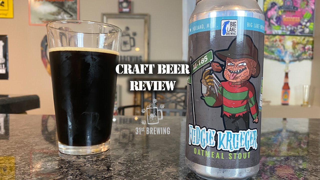 Big Lake Brewing Fudgie Krueger Oatmeal Stout Craft Beer Review