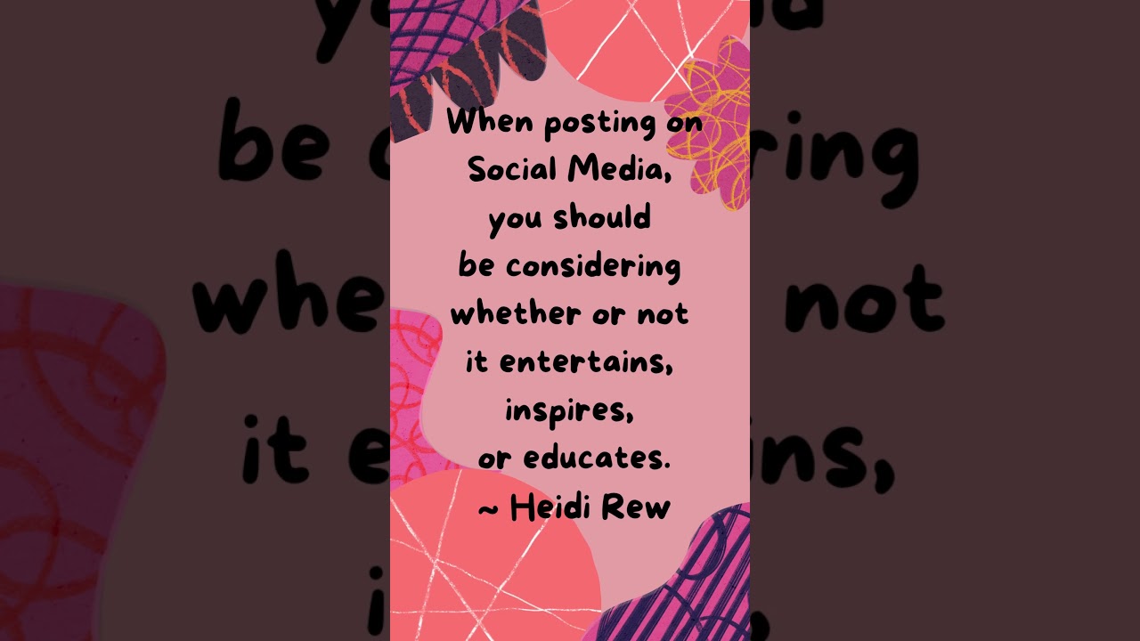 Heidi Rew - Social Media Expert!