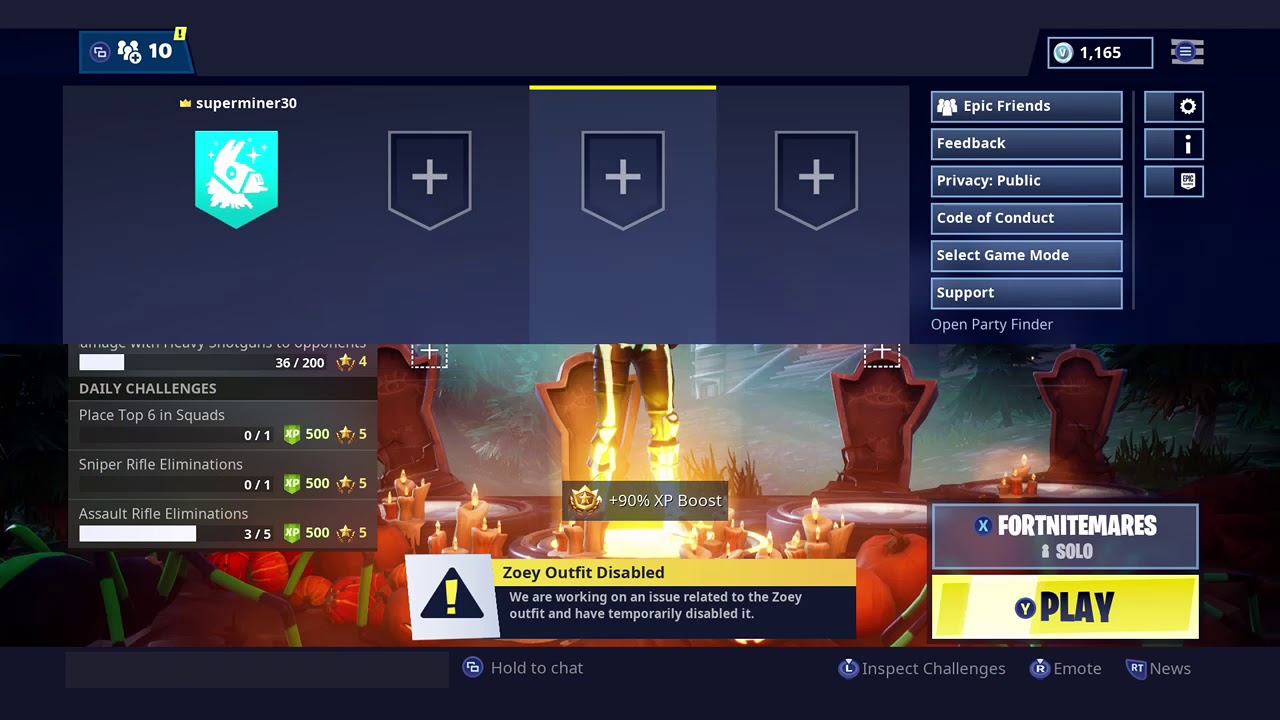 Accept Friend Request on Fortnite PS4