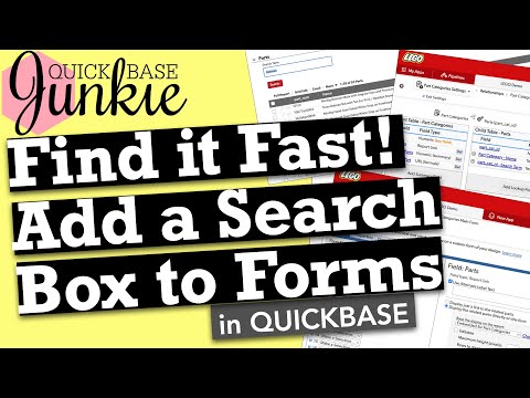 Find it Fast! Add search to forms in Quickbase