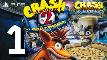 Crash Bandicoot 2: Cortex Strikes Back Gameplay Walkthrough PART 1 (N. Sane Trilogy)