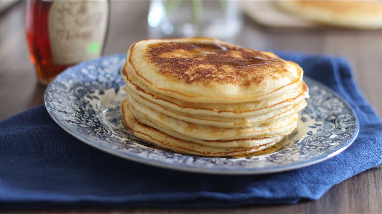 Pancakes au lait fermenté (lben), moelleux et légers ! (