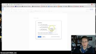 Explaining how to change Share Setting on Google docs