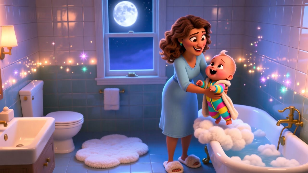 Mummy Give Bath Baby 🛁👶 Fun Bath Time Song | Toddler Nursery Rhyme & Sing-Along