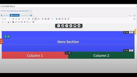 Create a Full Width Section in BoldGrid Post and Page Builder