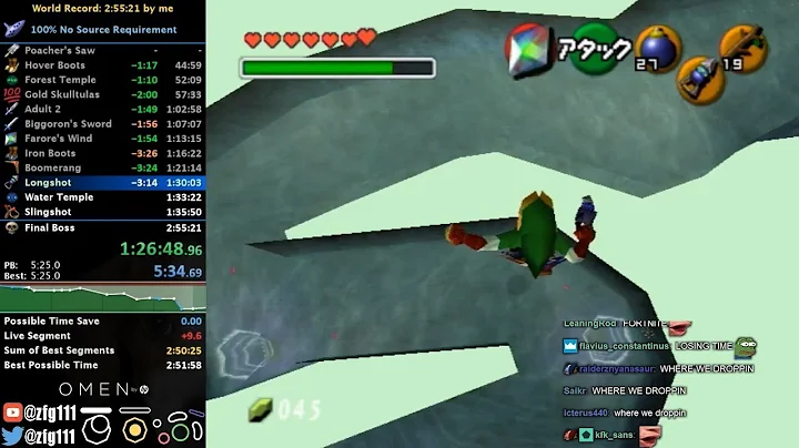 Ocarina of Time 100% No Source Requirement Speedrun in 2:49:09