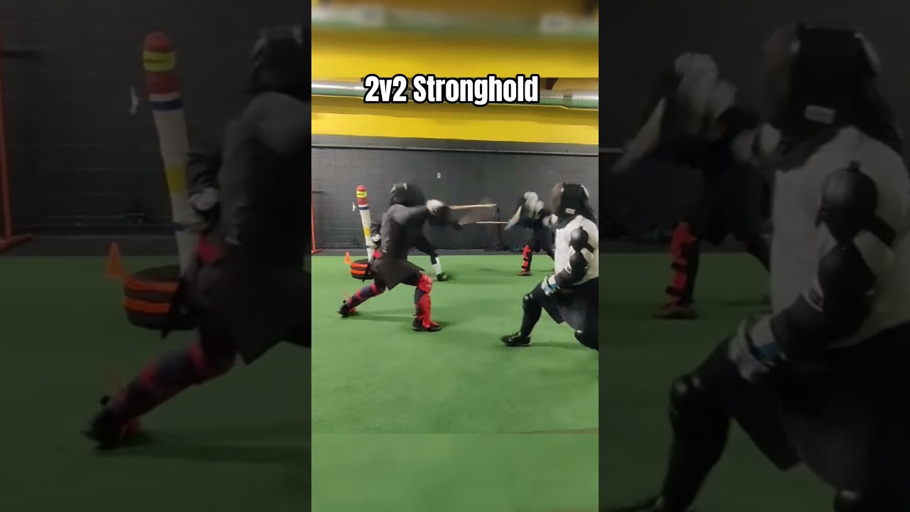 2v2 Singlestick game. 