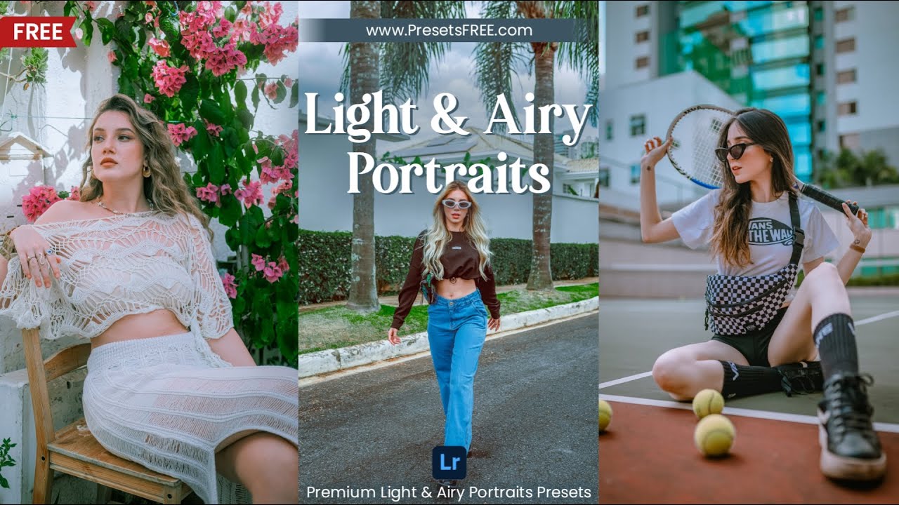 Light and Airy Portrait FREE Lightroom Presets DNG XMP | Light and Airy Lightroom Presets Download