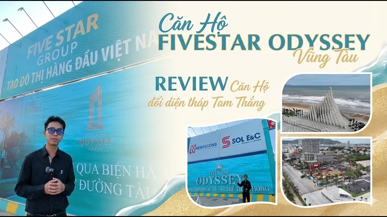 Căn Hộ FIVESTAR ODYSSEY Vũng Tàu | REVIEW Căn Hộ đối diện tháp Tam Thắng, mặt tiền đường Thùy Vân