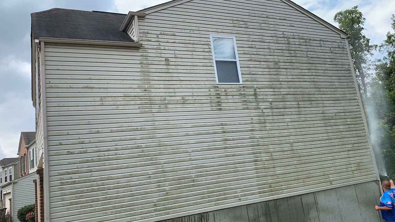 How fast can you pressure wash a house?