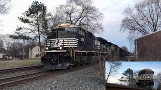 Second train during dinner at Burger Hut on the Cleveland Line in Alliance, OH.  2021-03-17