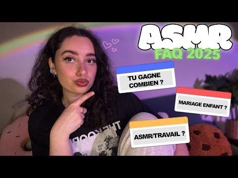 🌙 ASMR FRANÇAIS : FAQ 2025, JE RÉPONDS À VOS QUESTIONS SANS TABOU ☁️(santé,argent,travail...)