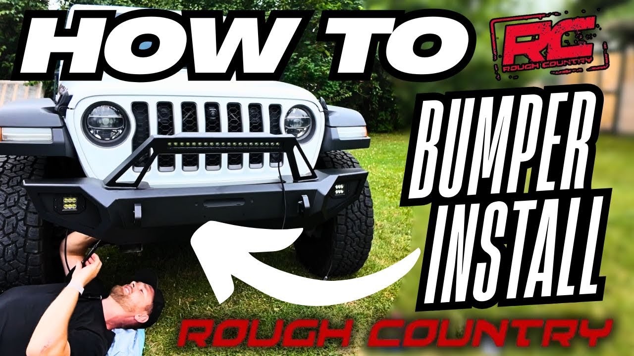 How to Install a Rough Country Front Bumper on a Jeep Gladiator!