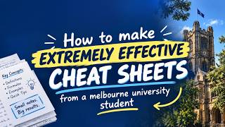 How to make a cheat sheet from a Unimelb student #cheatsheets  #TheUniversityofMelbourne