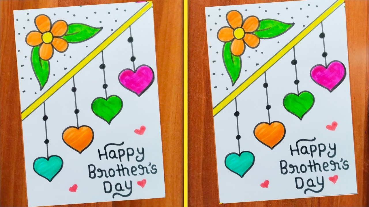 Happy Brother's Day Greeting Card 🥰 / Brother's Day Card Making / Brother's Day Card Easy / Card