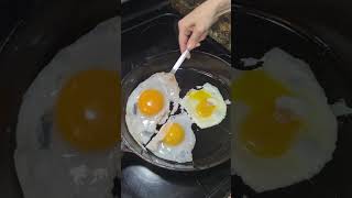 Goose Egg, Duck egg, and a Chicken Egg.#eggs #food #cooking