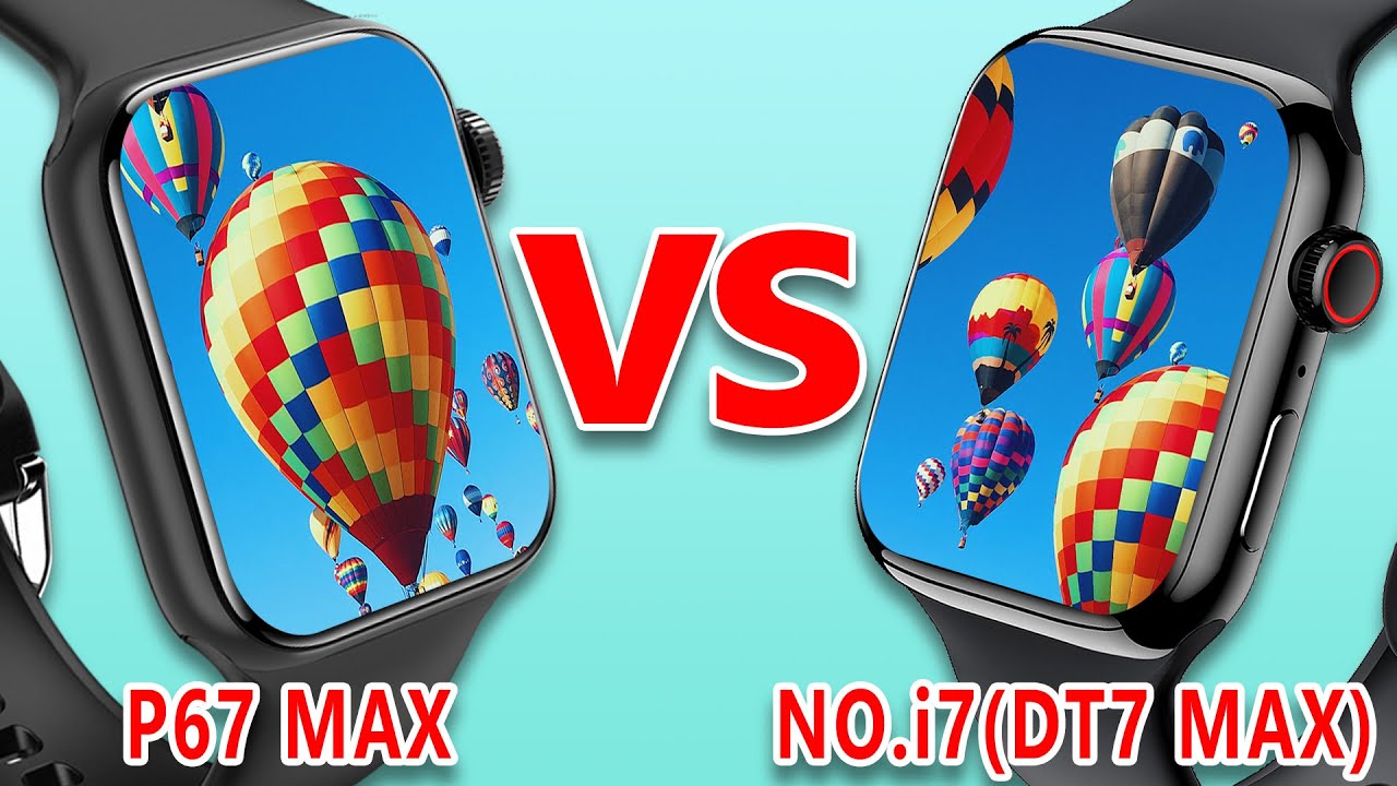 Comparision: Finow DT7 Max VS P67 Max Series 7 Smartwatch, IWO Watch 7 With 1.9inch Large Display!
