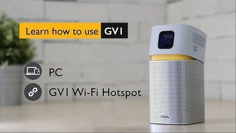 How to Connect with PC (Hotsport from GV1) - BenQ GV1 Wireless Portable Projector