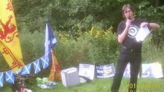James Scott of The Scottish Resistance at The Black Douglas Rally