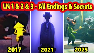 Little Nightmares (1 - 3) - All True & Secret Endings