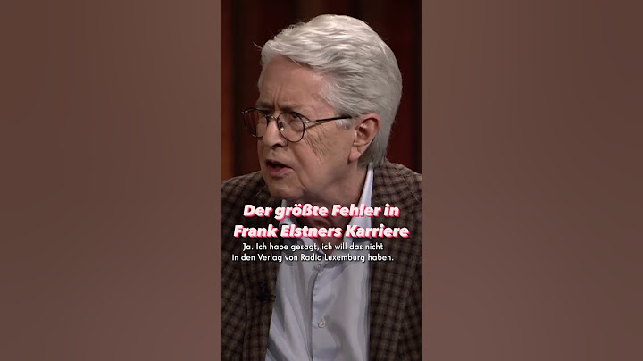 Frank Elstners größter Fehler 😮