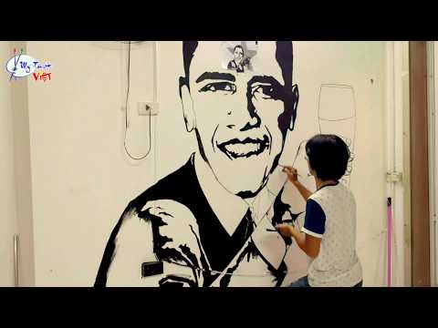 Video Các bước vẽ chân dung OBAMA đơn giản. nhận vẽ tranh... - youtube