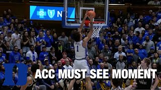Duke's Tyrese Proctor Alley-oop To Dereck Lively II Causes Cameron To Go Crazy | ACC Must See Moment