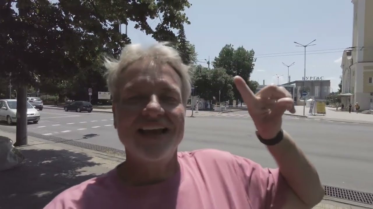 Alexandrovska Street from the Train and Bus Station through Old Town! - Burgas Bulgaria - ECTV