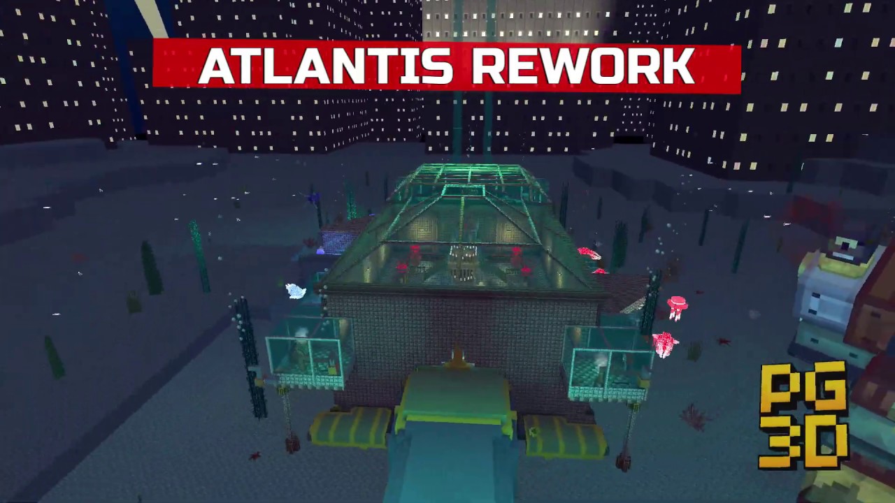 Pixel Gun 3D | Update 17.7 Atlantis map rework Comparison