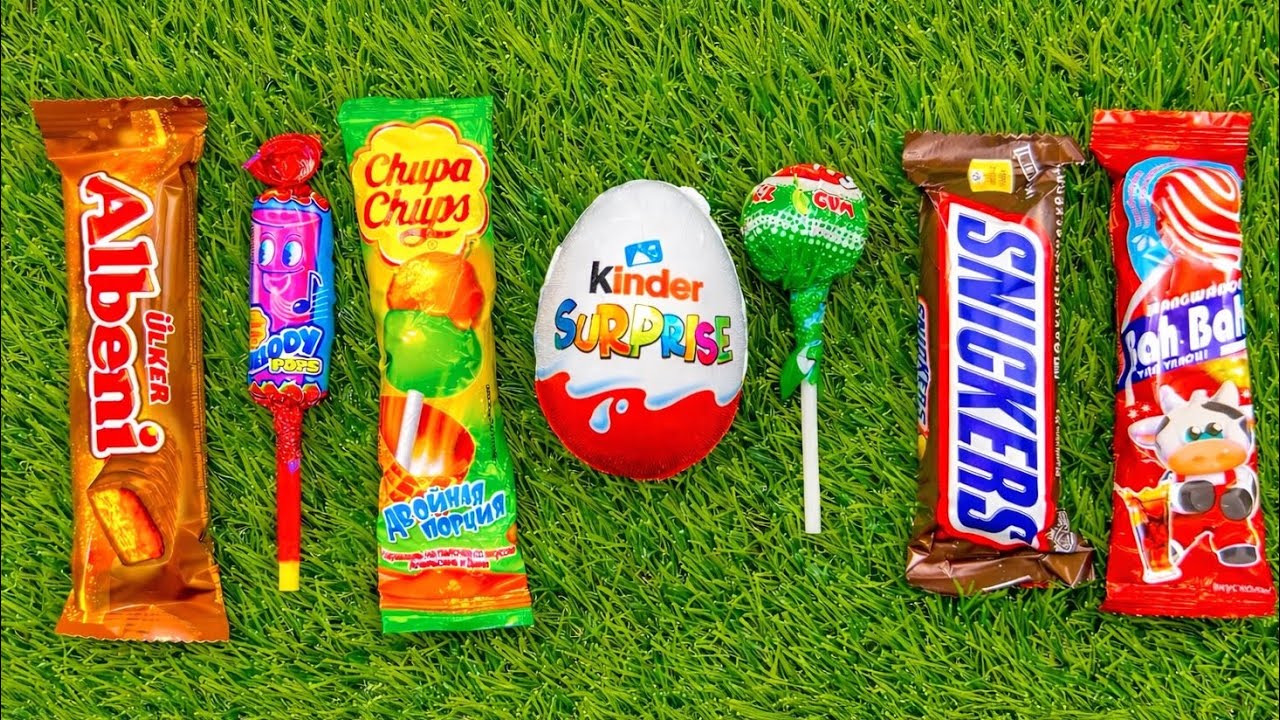 🎧 ASMR Popular Candies 🍭 | Colorful Rainbow Lollipops & Chocolate Unboxing 🍫✨