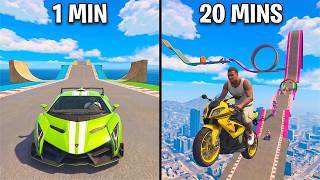 GTA 5 CHOP AND FROSTY PLAY GOD LEVEL HARDEST MEGA RAMP CHALLENGE !!