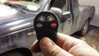 2001 Ford Ranger power door locks and remote start