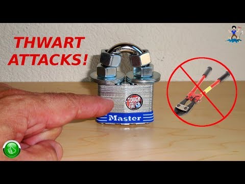 How To Prevent Bolt Cutter Attacks On Padlocks Youtube