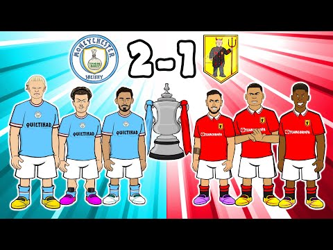 🏆MAN CITY WIN THE FA CUP!🏆 (2-1 vs Man Utd Final Goals Highlights Gundogan)