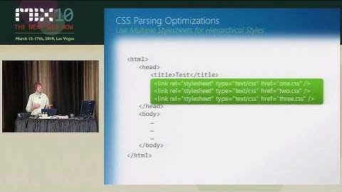 Microsoft MIX10 - HTML5: High-Performance Best Practices for Web Sites (3/6)