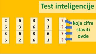 Test Inteligencije 4 - Nađi Nepoznate Brojeve U Petoj Koloni